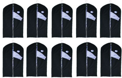 Kleidersack 10 Stück Anzugtasche 100 x 60cm Kleiderhülle Sichtfenster Anzughülle
