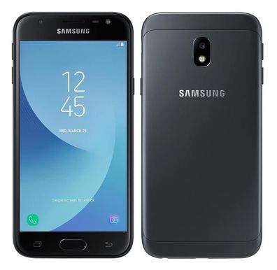 Samsung J3 SM-J330F DualSim Black 16GB/2GB 12,7cm (5,0Zoll) Android Smartphone NEU