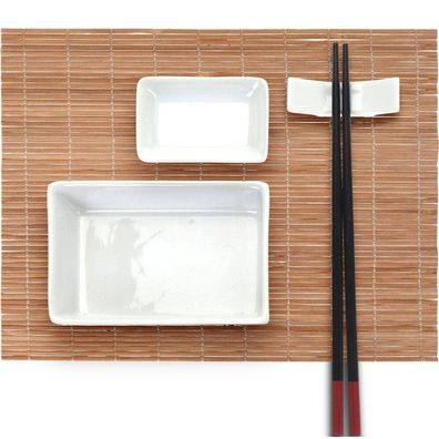 Sushi-Set für 2 Personen, mit Bambusmatte