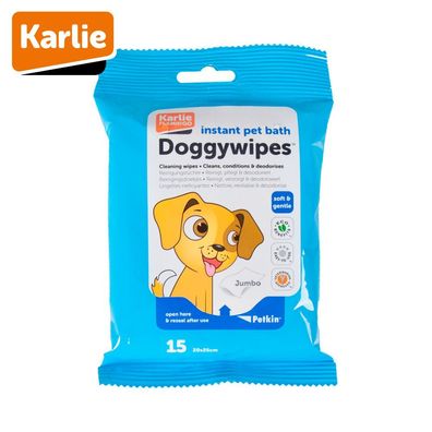 Karlie Petkin Doggywipes - Reinigungstücher für Hunde - Pflegetücher Hund