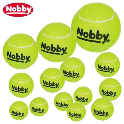Nobby Tennisball - gelb - Apportierspiel Ball für Hund mit und ohne Quietschie
