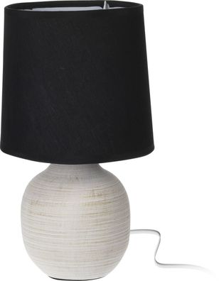 Tischleuchte mit Lampenschirm aus Velours, 25 cm