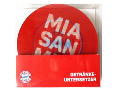 5er-Set FCB Getränke Untersetzer 3D Bayern München Logo Glasuntersetzer NEU