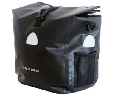 Ceviss Fahrradtasche Gepäckträgertasche Seitentasche Tasche schwarz 11000201