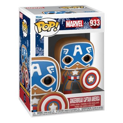 Marvel Comics Holiday POP! PVC-Sammelfigur - Gingerbread Captain America (933)