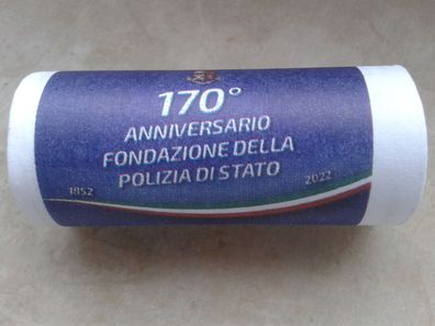 Rolle 25 x 2 euro 2022 Italien 170. Jahrestag Gründung der Nationalpolizei