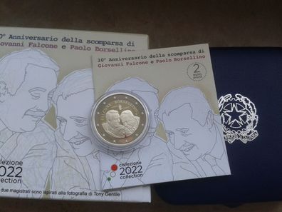 2 euro 2022 PP Italien Falcone und Borselino Richter Falcone e Borselino