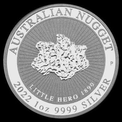Perth Mint Australien Nugget Little Hero 2021 1 oz 999 Silbermünze in Kapsel