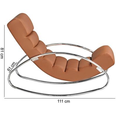 Wohnling Relaxliege Sessel Fernsehsessel Farbe braun Relaxsessel Design Schaukelstuhl