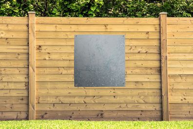 Gartenposter - 100x100 cm - Marmor - Blau - Glitter (Gr. 100x100 cm)