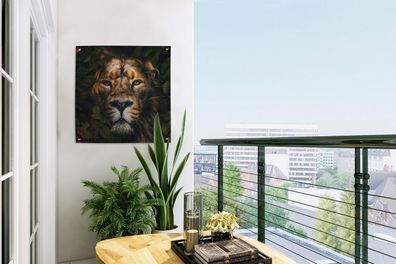 Gartenposter - 50x50 cm - Löwe - Tiere - Dschungel (Gr. 50x50 cm)