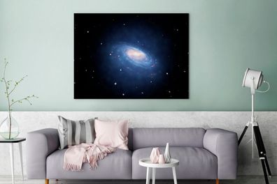 Leinwandbilder - 120x90 cm - Eine Illustration einer beleuchteten Milchstraße