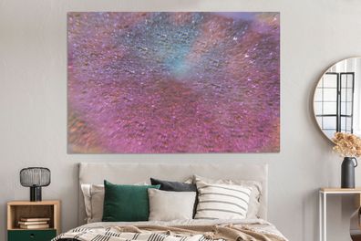 Leinwandbilder - 150x100 cm - Rosa und lila Glitzer auf einem Hintergrund