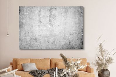 Leinwandbilder - 150x100 cm - Beton - Grau - Muster (Gr. 150x100 cm)