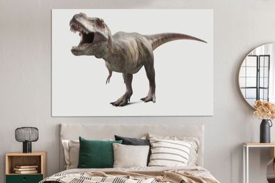 Leinwandbilder - 150x100 cm - Dinosaurier - Vorgeschichte - Tyrannosaurus