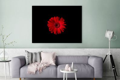 Leinwandbilder - 120x90 cm - Blume - Rot - Makro (Gr. 120x90 cm)