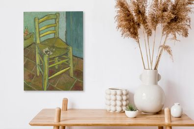 Leinwandbilder - 30x40 cm - Vincent's Stuhl - Vincent van Gogh (Gr. 30x40 cm)