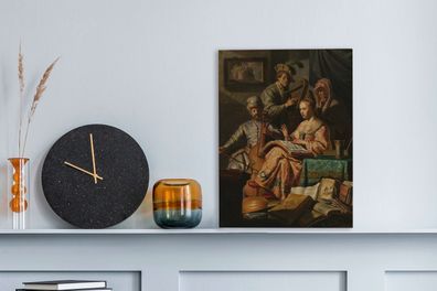 Leinwandbilder - 30x40 cm - Musikalische Begleitung - Rembrandt van Rijn