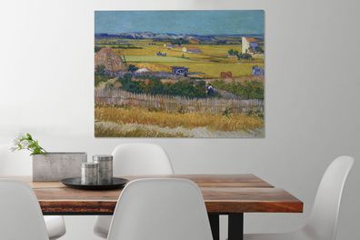 Leinwandbilder - 80x60 cm - Die Ernte - Vincent van Gogh (Gr. 80x60 cm)
