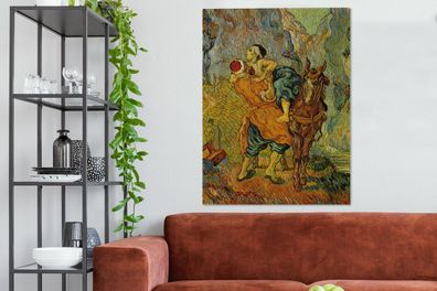 Leinwandbilder - 90x120 cm - Der barmherzige Samariter - Vincent van Gogh