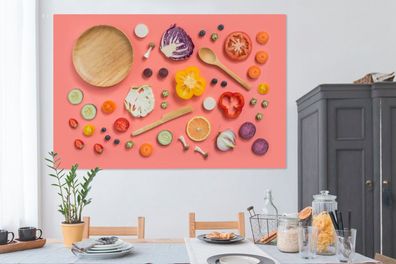 Leinwandbilder - 150x100 cm - Lebensmittel - Küche - Gemüse (Gr. 150x100 cm)
