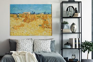 Leinwandbilder - 120x90 cm - Weinlese in der Provence - Vincent van Gogh