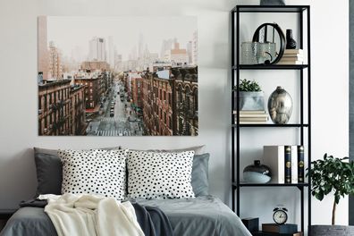 Leinwandbilder - 120x90 cm - New York - Skyline - Manhattan (Gr. 120x90 cm)