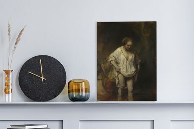 Leinwandbilder - 30x40 cm - Badende Frau - Rembrandt van Rijn (Gr. 30x40 cm)