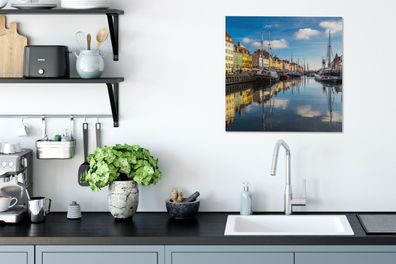 Leinwandbilder - 50x50 cm - Dänemark - Kopenhagen - Wasser (Gr. 50x50 cm)