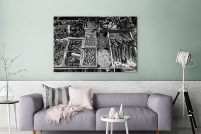 Leinwandbilder - 120x80 cm - Dänemark - Schwarz - Weiß - Verkaufen (Gr. 120x80 cm)