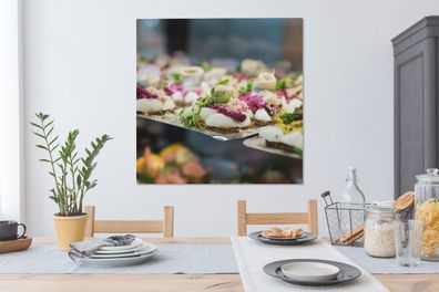 Leinwandbilder - 90x90 cm - Dänemark - Küche - Lebensmittel (Gr. 90x90 cm)