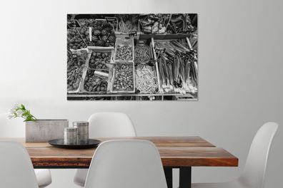 Leinwandbilder - 60x40 cm - Dänemark - Schwarz - Weiß - Verkaufen (Gr. 60x40 cm)