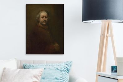 Leinwandbilder - 30x40 cm - Selbstbildnis im Alter von 63 Jahren - Rembrandt van Rijn
