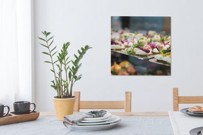 Leinwandbilder - 50x50 cm - Dänemark - Küche - Lebensmittel (Gr. 50x50 cm)