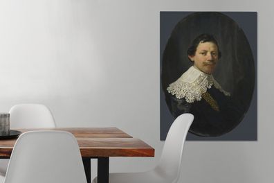 Leinwandbilder - 60x80 cm - Porträt von Philips Lucasz - Rembrandt van Rijn
