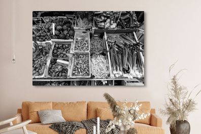 Leinwandbilder - 150x100 cm - Dänemark - Schwarz - Weiß - Verkaufen (Gr. 150x100 cm)