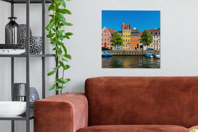 Leinwandbilder - 50x50 cm - Dänemark - Kopenhagen - Haus (Gr. 50x50 cm)