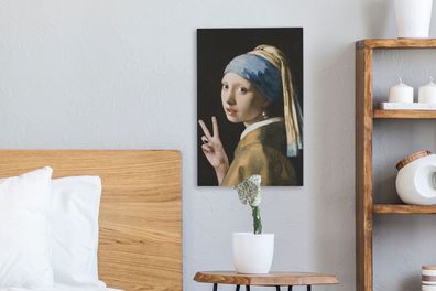 Leinwandbilder - 20x30 cm - Girl with a Pearl Earring - Johannes Vermeer - Frieden