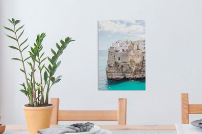 Leinwandbilder - 20x30 cm - Italien - Küste - Felsen (Gr. 20x30 cm)