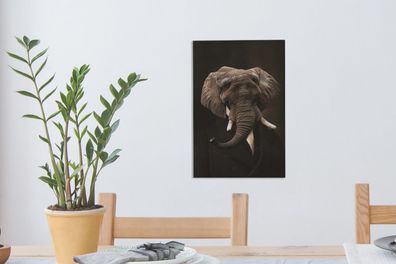 Leinwandbilder - 20x30 cm - Alte Meister - Elefant - Tiere (Gr. 20x30 cm)