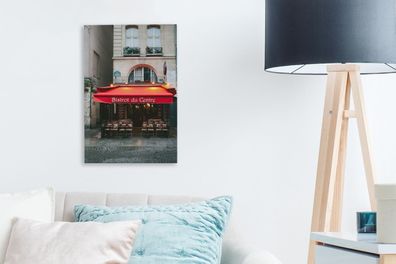 Leinwandbilder - 20x30 cm - Frankreich - Café - Stadt (Gr. 20x30 cm)