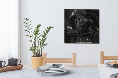 Leinwandbilder - 50x50 cm - Die Menagerie - Melchior d'Hondecoeter (Gr. 50x50 cm)