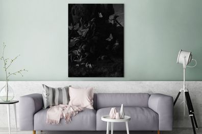 Leinwandbilder - 90x120 cm - Tiere und Pflanzen - Melchior d'Hondecoeter