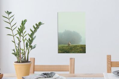 Leinwandbilder - 20x30 cm - Ein Hund läuft durch die Felder (Gr. 20x30 cm)