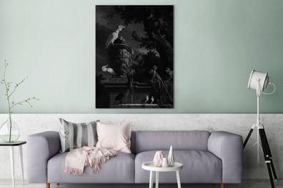 Leinwandbilder - 90x120 cm - Die Menagerie - Melchior d'Hondecoeter (Gr. 90x120 cm)