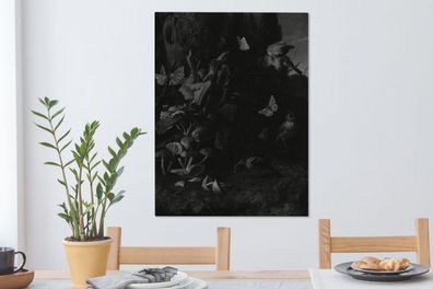 Leinwandbilder - 60x80 cm - Tiere und Pflanzen - Melchior d'Hondecoeter