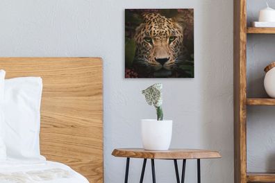 Leinwandbilder - 20x20 cm - Tiere - Panther - Dschungel (Gr. 20x20 cm)