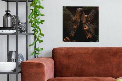 Leinwandbilder - 50x50 cm - Tiere - Dschungel - Kühe (Gr. 50x50 cm)