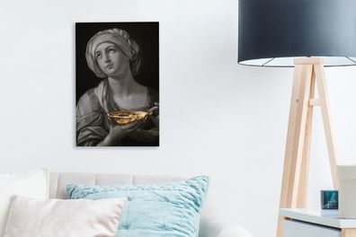 Leinwandbilder - 20x30 cm - Porträt einer Frau - Guido Reni - Gold (Gr. 20x30 cm)