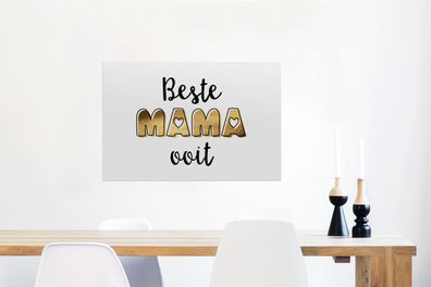 Glasbilder - 60x40 cm - Sprichwörter - Mama - Beste Mama aller Zeiten - Zitate